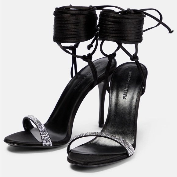 Magda Butrym Wrap Around Rhinestone Heels 37